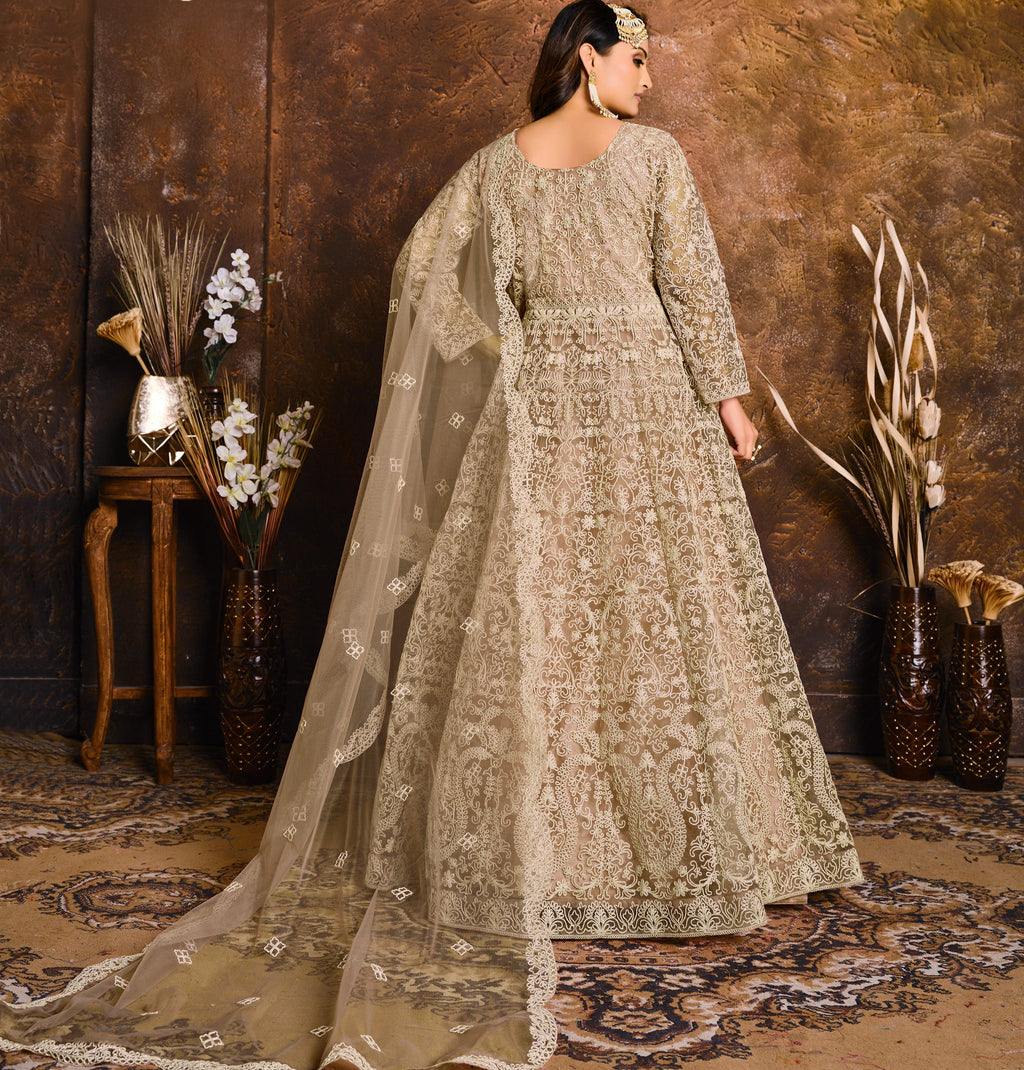 Party Wear Look Designer Gown, Bottom And Dupatta