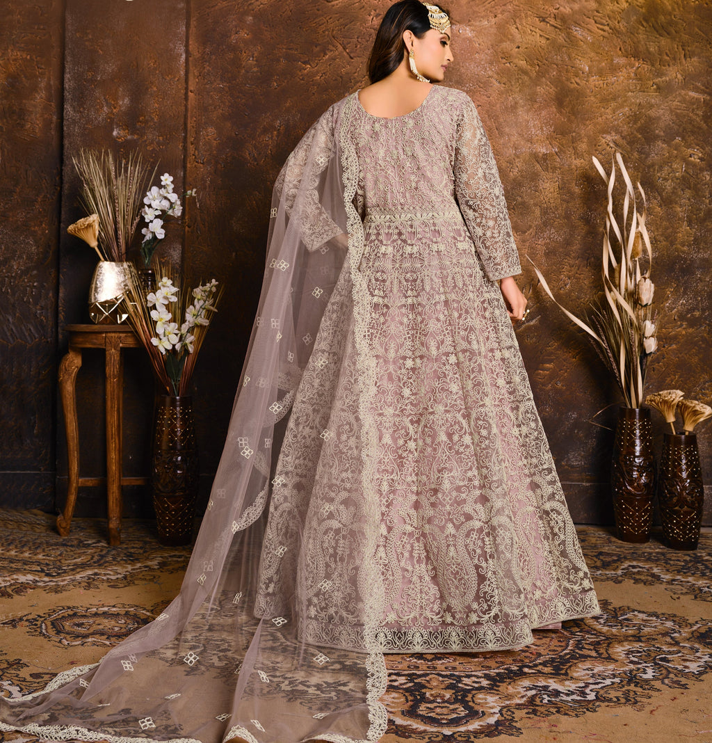 Party Wear Look Designer Gown, Bottom And Dupatta