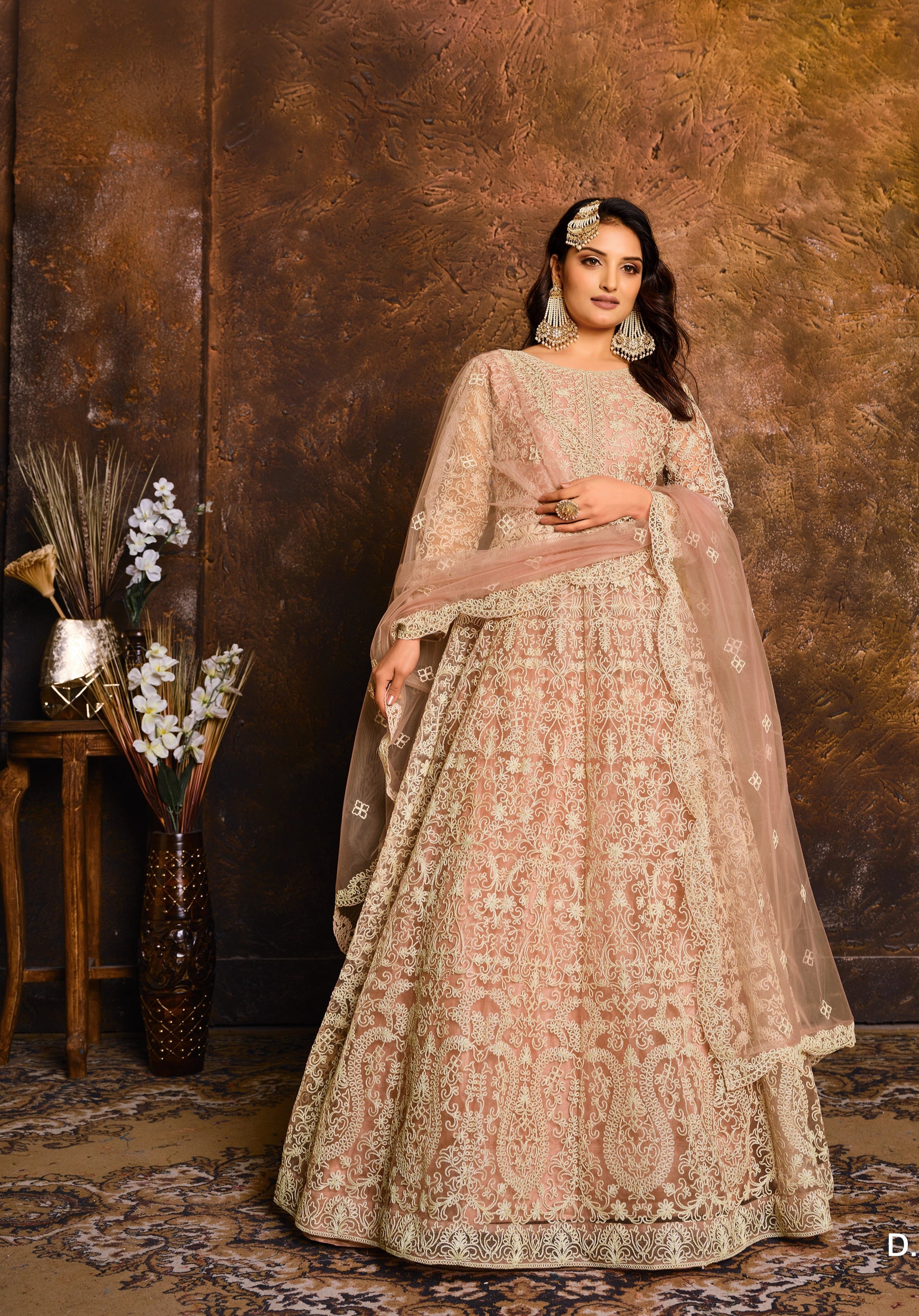 Party Wear Look Designer Gown, Bottom And Dupatta