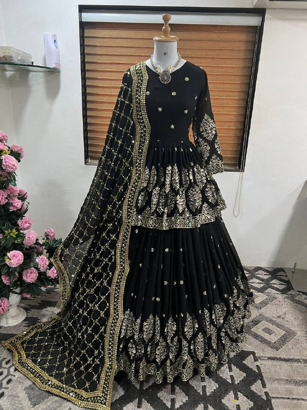 Beautiful Party Wear Top Lehenga And Dupatta