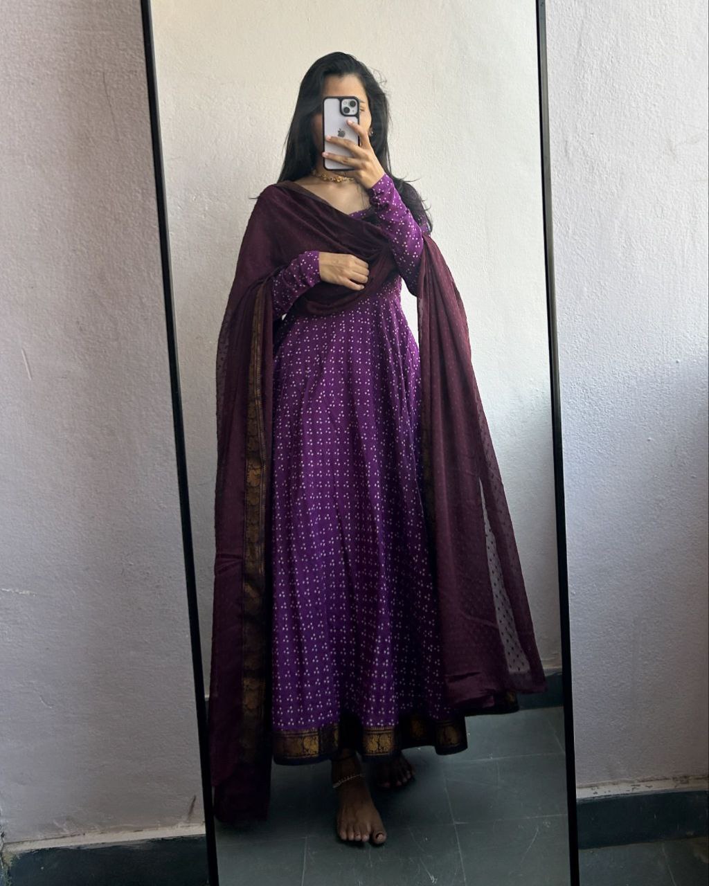 Party Wear Look Beautiful Gown And Dupatta