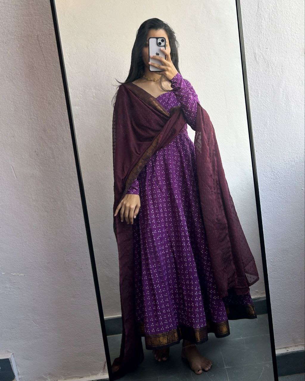 Party Wear Look Beautiful Gown And Dupatta