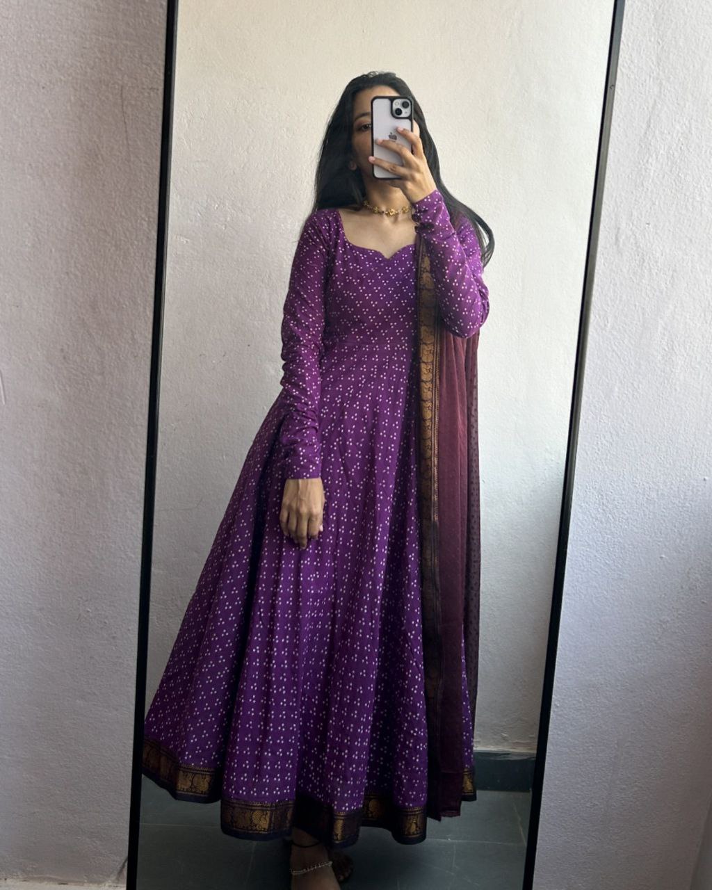 Party Wear Look Beautiful Gown And Dupatta