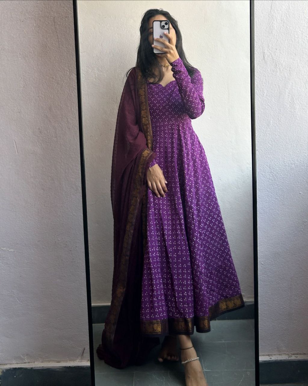 Party Wear Look Beautiful Gown And Dupatta