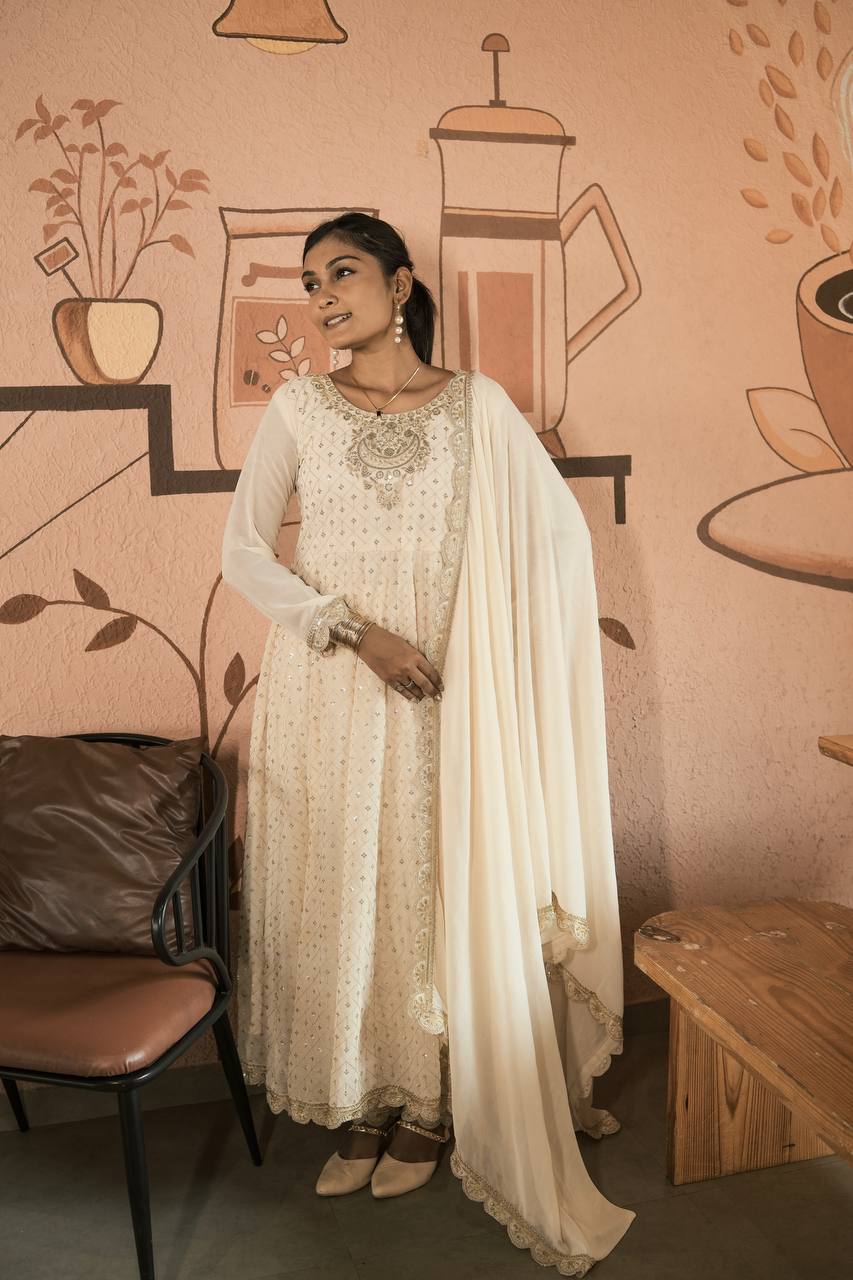 Party Wear Designer Gown, Pent And Dupatta