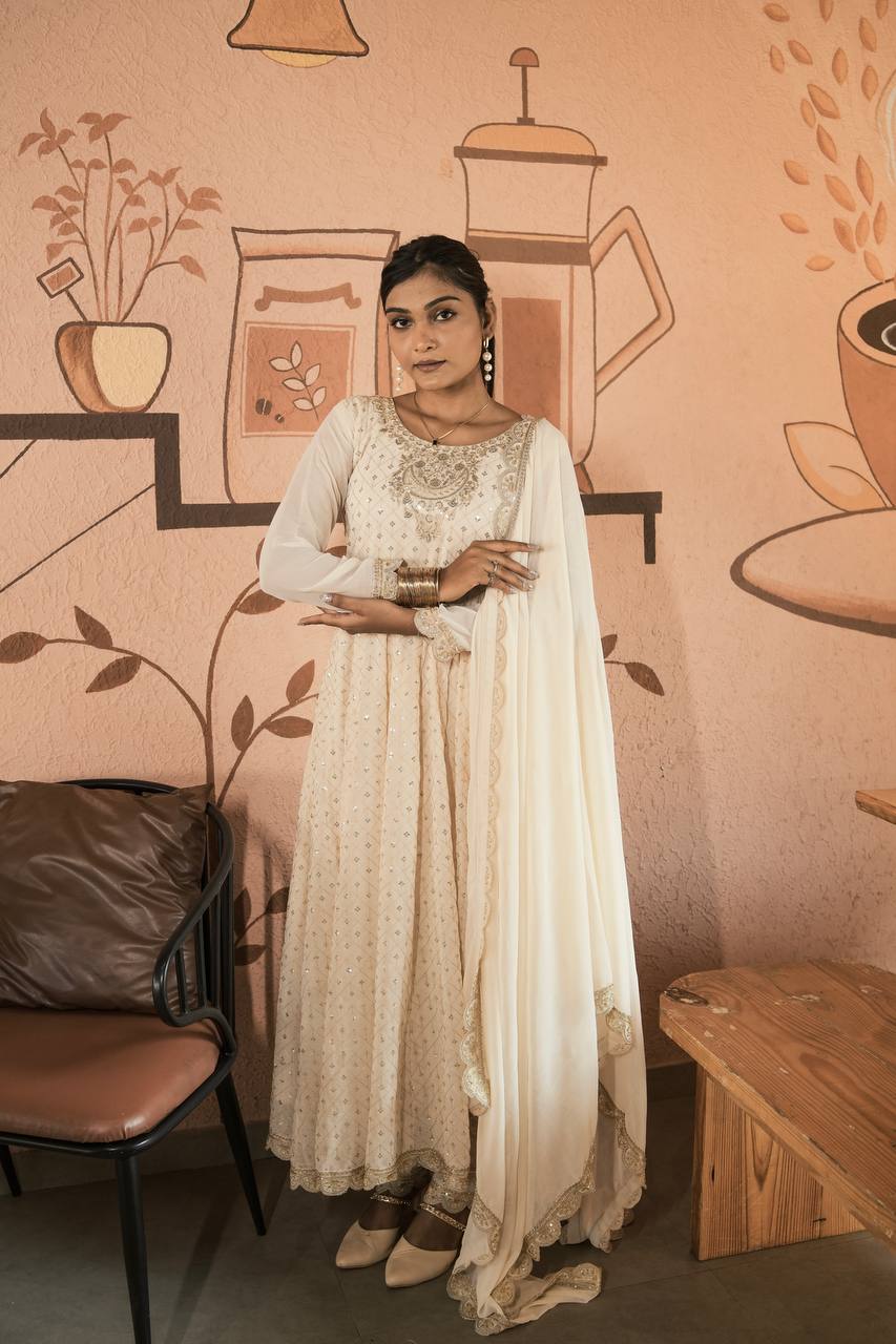 Party Wear Designer Gown, Pent And Dupatta