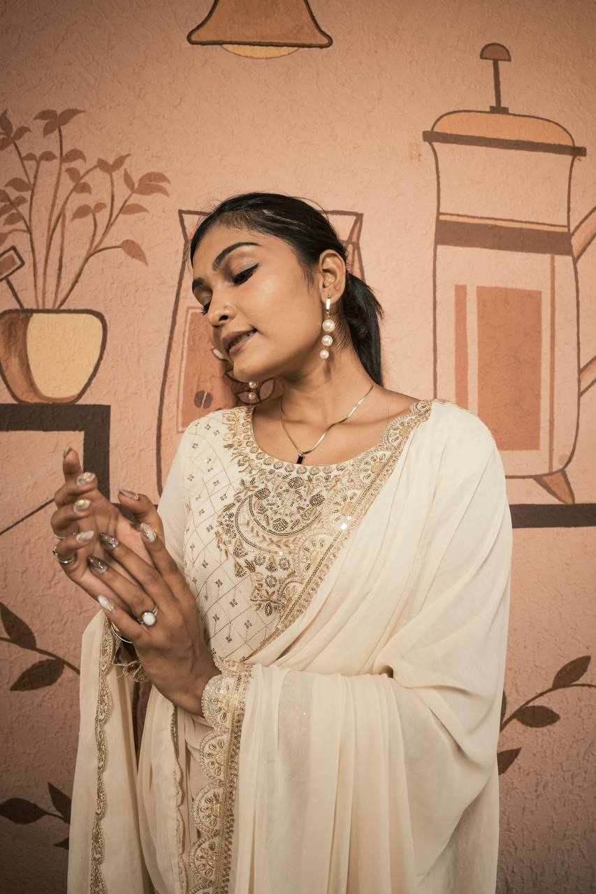 Party Wear Designer Gown, Pent And Dupatta