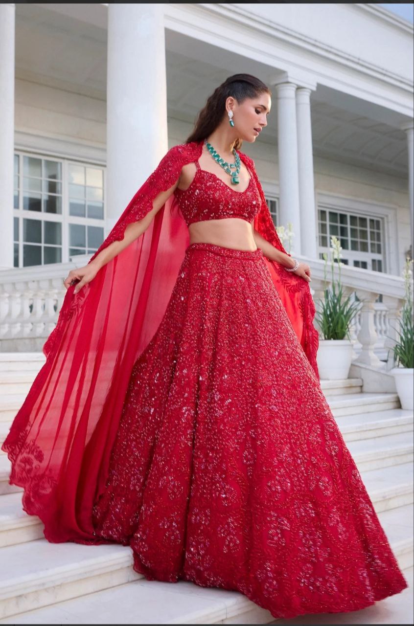 Designer Lehenga Choli With Beautiful Embroidery Work