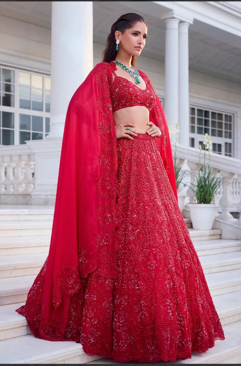 Designer Lehenga Choli With Beautiful Embroidery Work