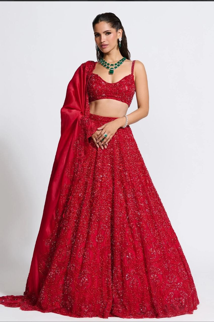 Designer Lehenga Choli With Beautiful Embroidery Work