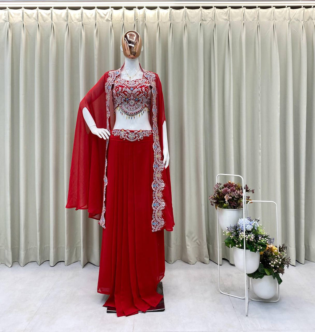 पार्टी वियर लुक: खूबसूरत ब्लाउज, स्कर्ट और कोटी