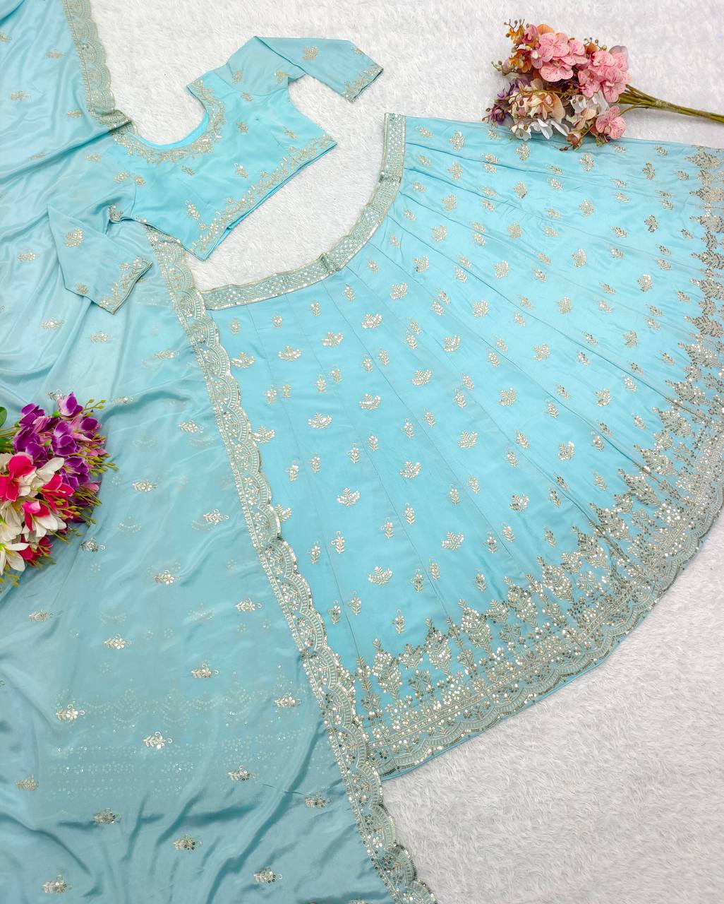 Designer Party Wear Anarkali Lehenga Choli With Dupatta