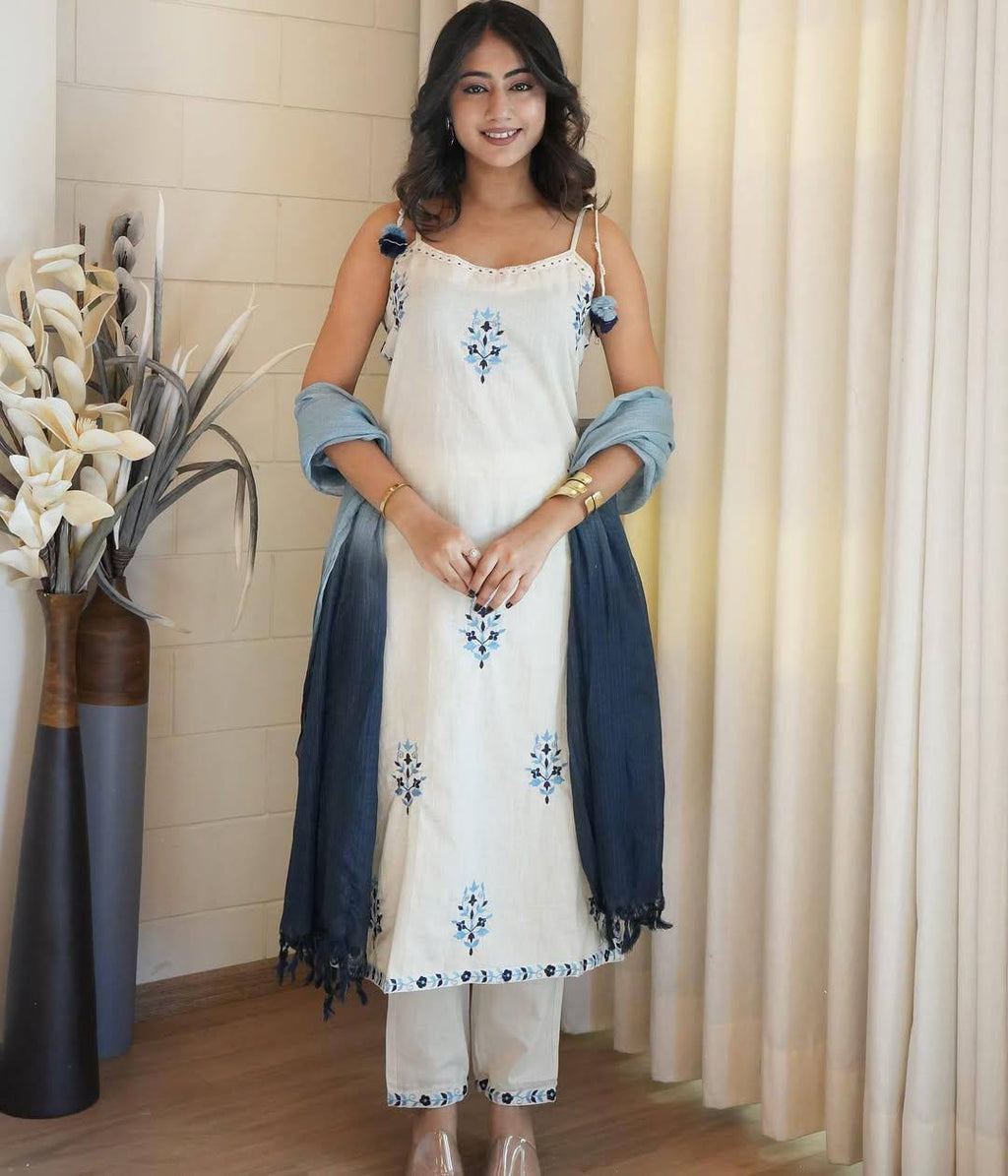 पार्टी वियर लुक टॉप और बॉटम विद दुपट्टा