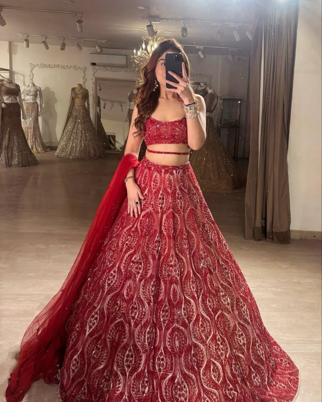 Designer Most Trending Lehenga Choli With Beautiful Thread Embroidery