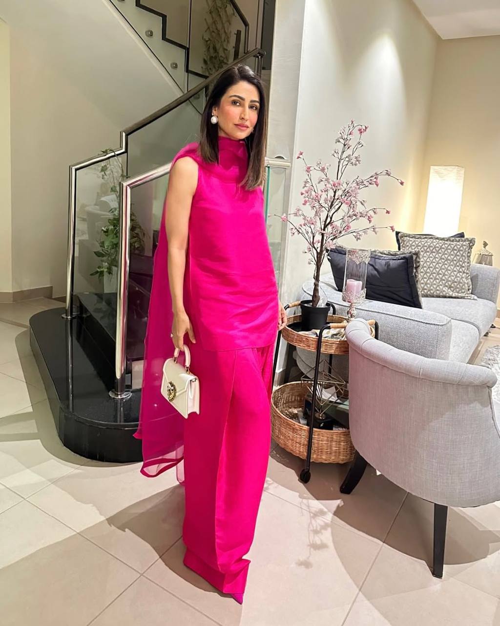 डिज़ाइनर पार्टी वियर टॉप-बॉटम एना दुपट्टा