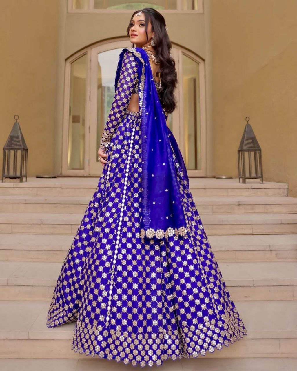 Beautiful Most Trending Lehenga Choli With Foil Mirror Work