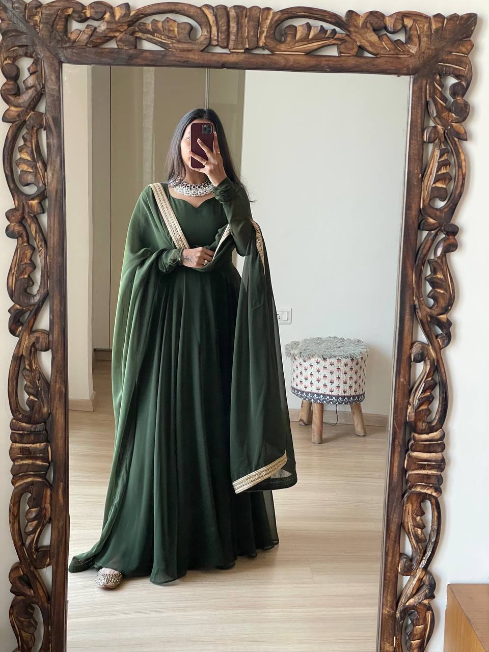 Party Wear Beautiful Gown With Dupatta