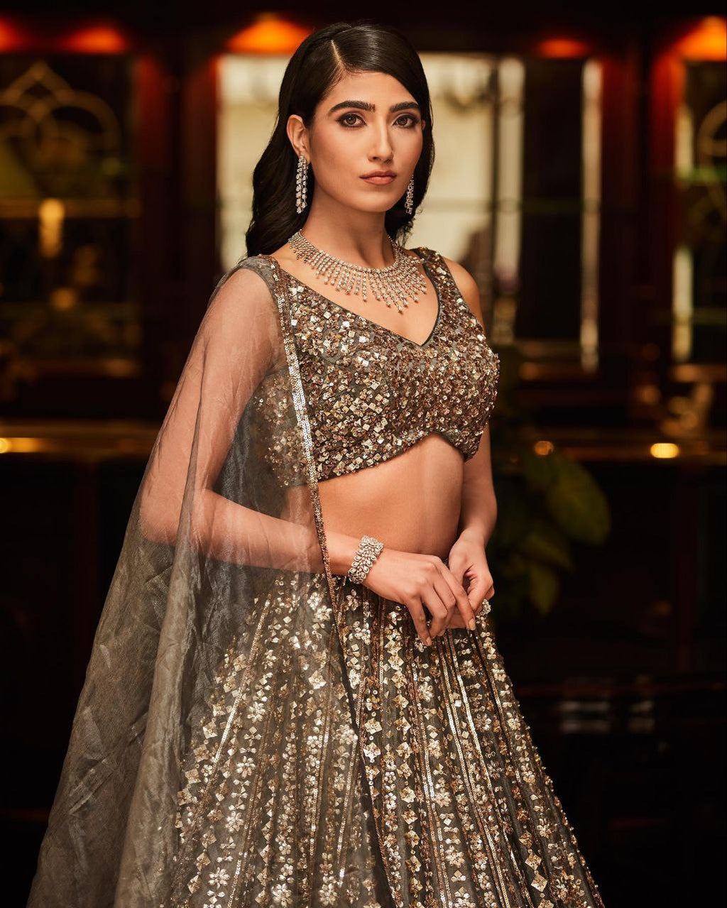 Beautiful Latest Designer Lehenga Choli With Sequence Work