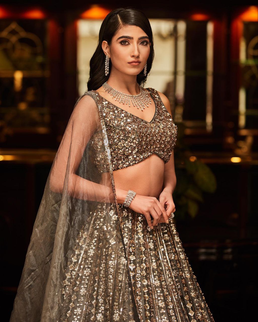 Beautiful Latest Designer Lehenga Choli With Sequence Work
