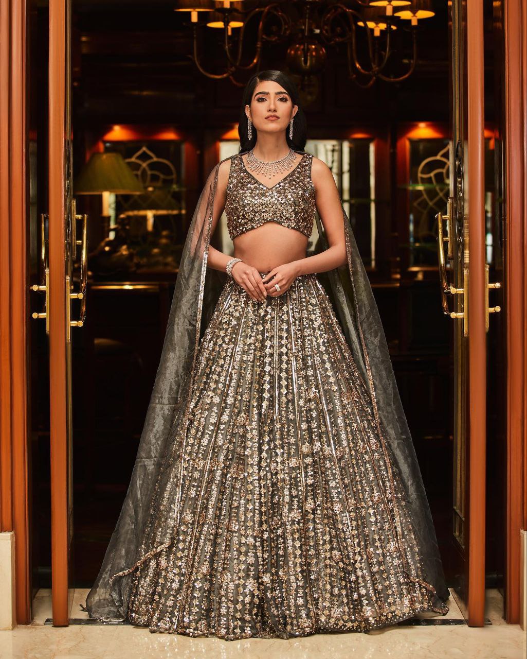 Beautiful Latest Designer Lehenga Choli With Sequence Work