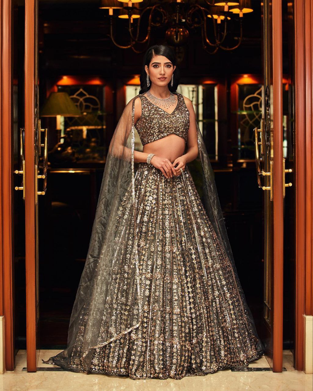 Beautiful Latest Designer Lehenga Choli With Sequence Work