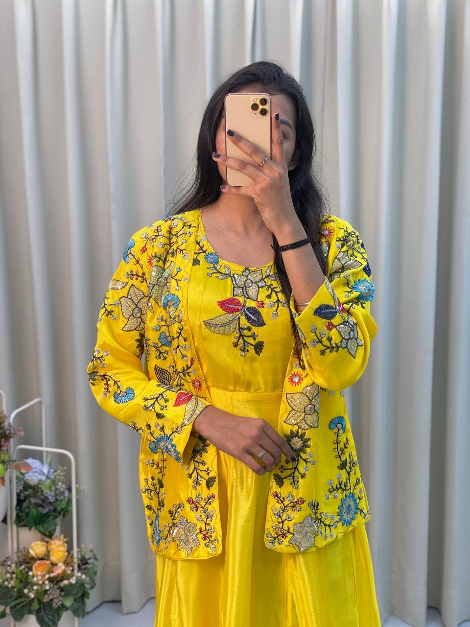 Party Wear Look Designer Gown And Beautiful Koti