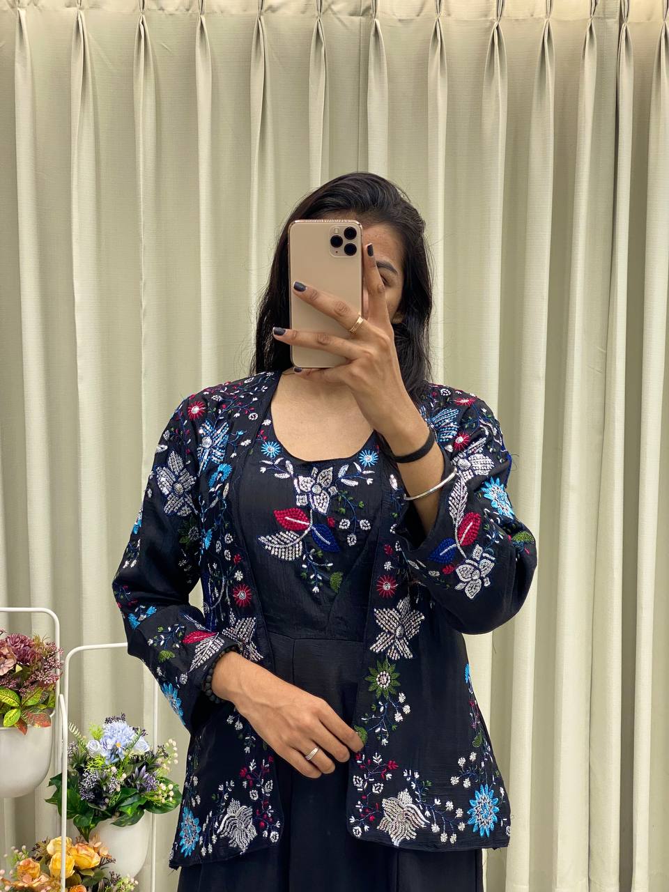 Party Wear Look Designer Gown And Beautiful Koti