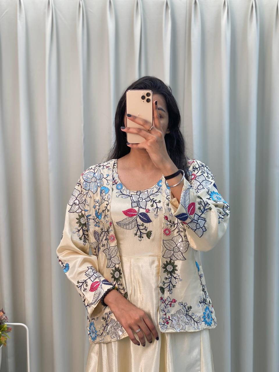 Party Wear Look Designer Gown And Beautiful Koti