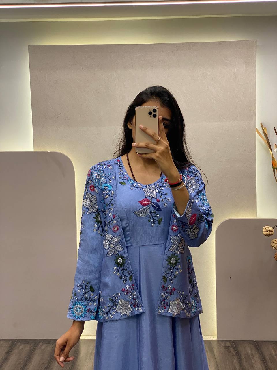 Party Wear Look Designer Gown And Beautiful Koti