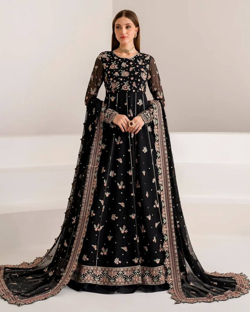 Party Wear Look Gown And Dupatta With Sequence Work