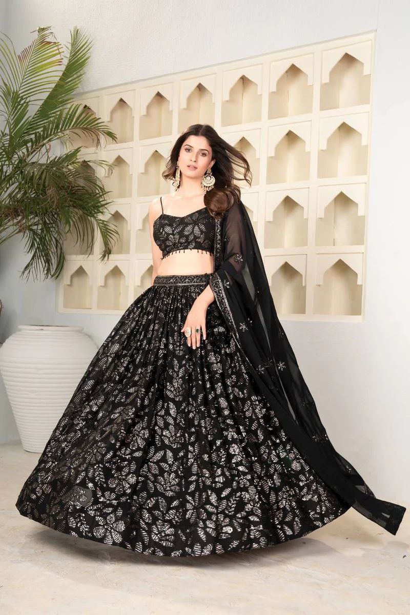Beautiful Party Wear Lehenga Choli With Embroidery Work