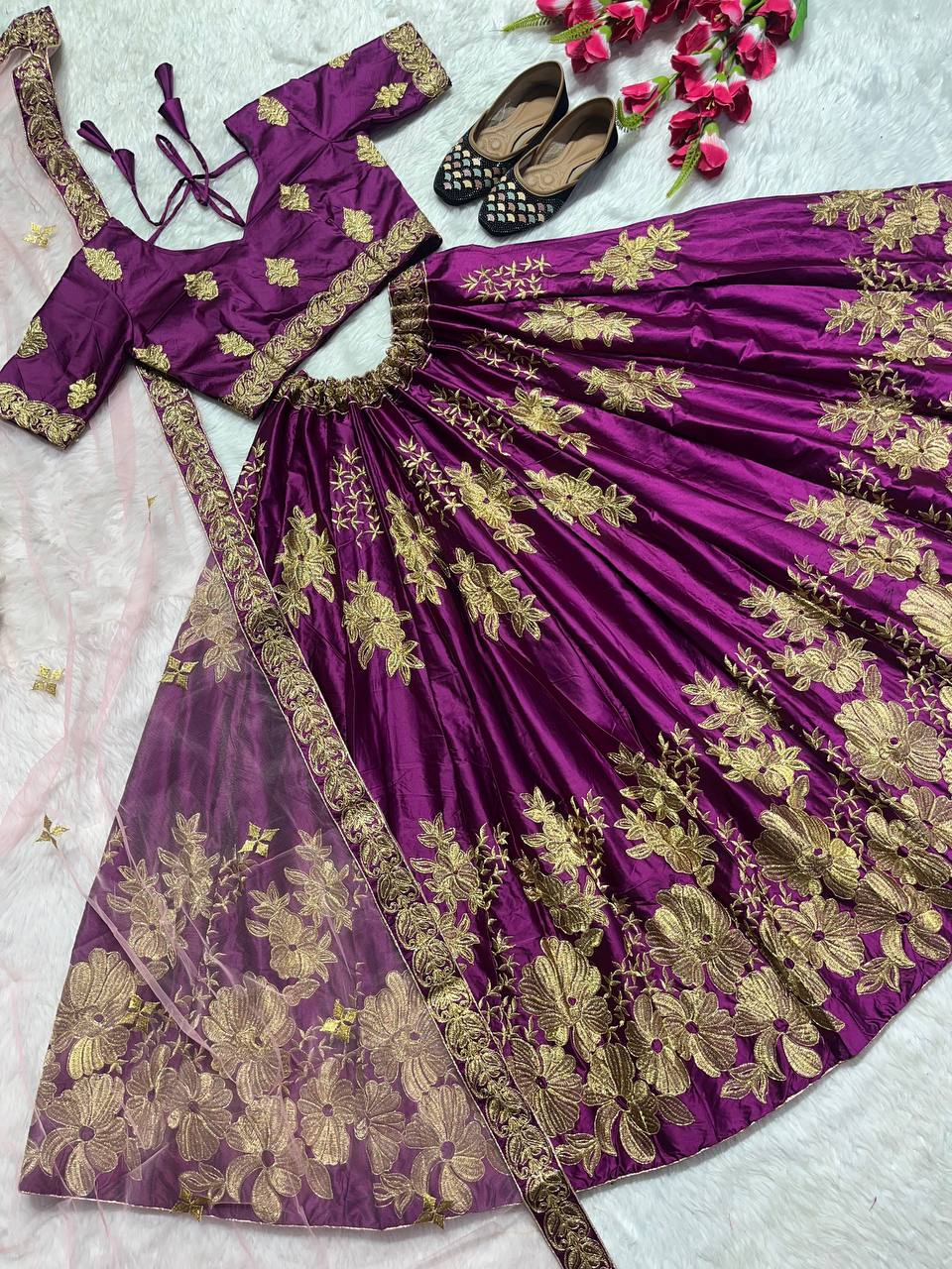 Beautiful Party Wear Lehenga Choli And Dupatta