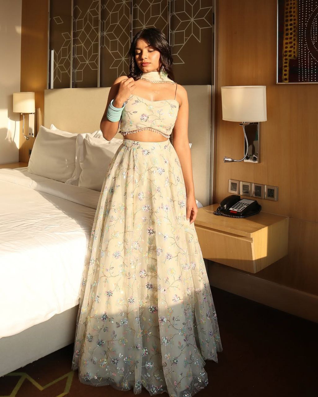 Beautiful Party Wear Lehenga Choli With Thread Embroidery