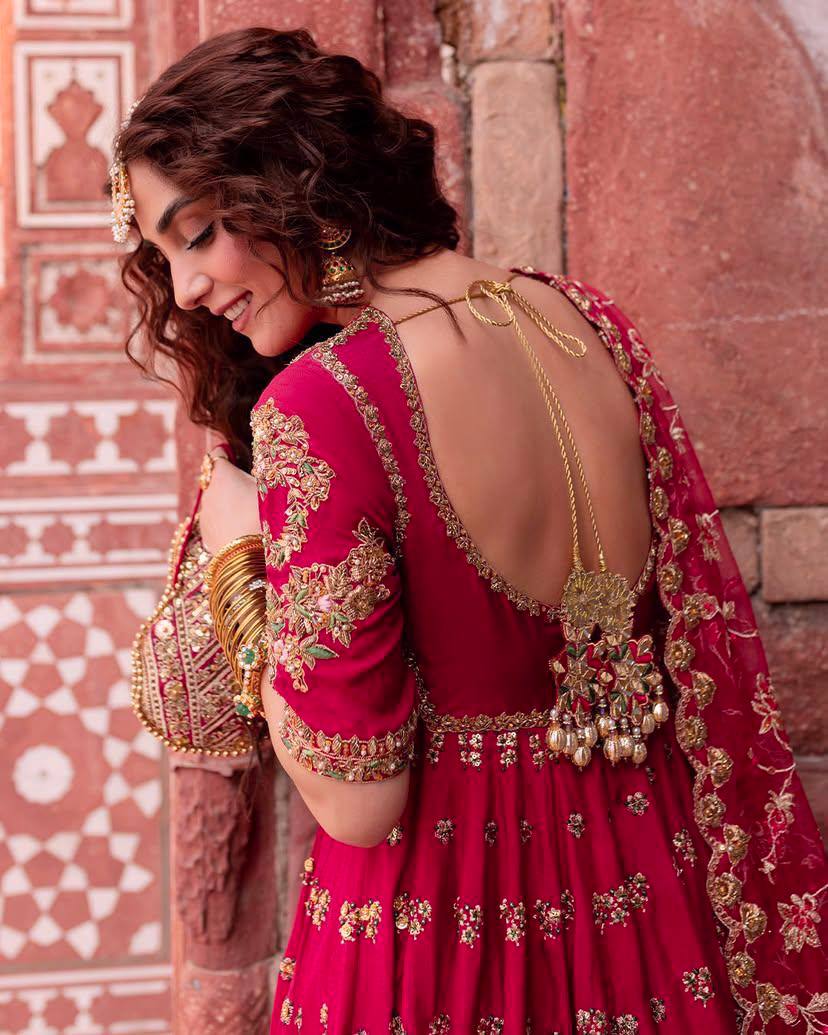 Designer Gown-Dupatta With Sequence & Zari Embroidery Work