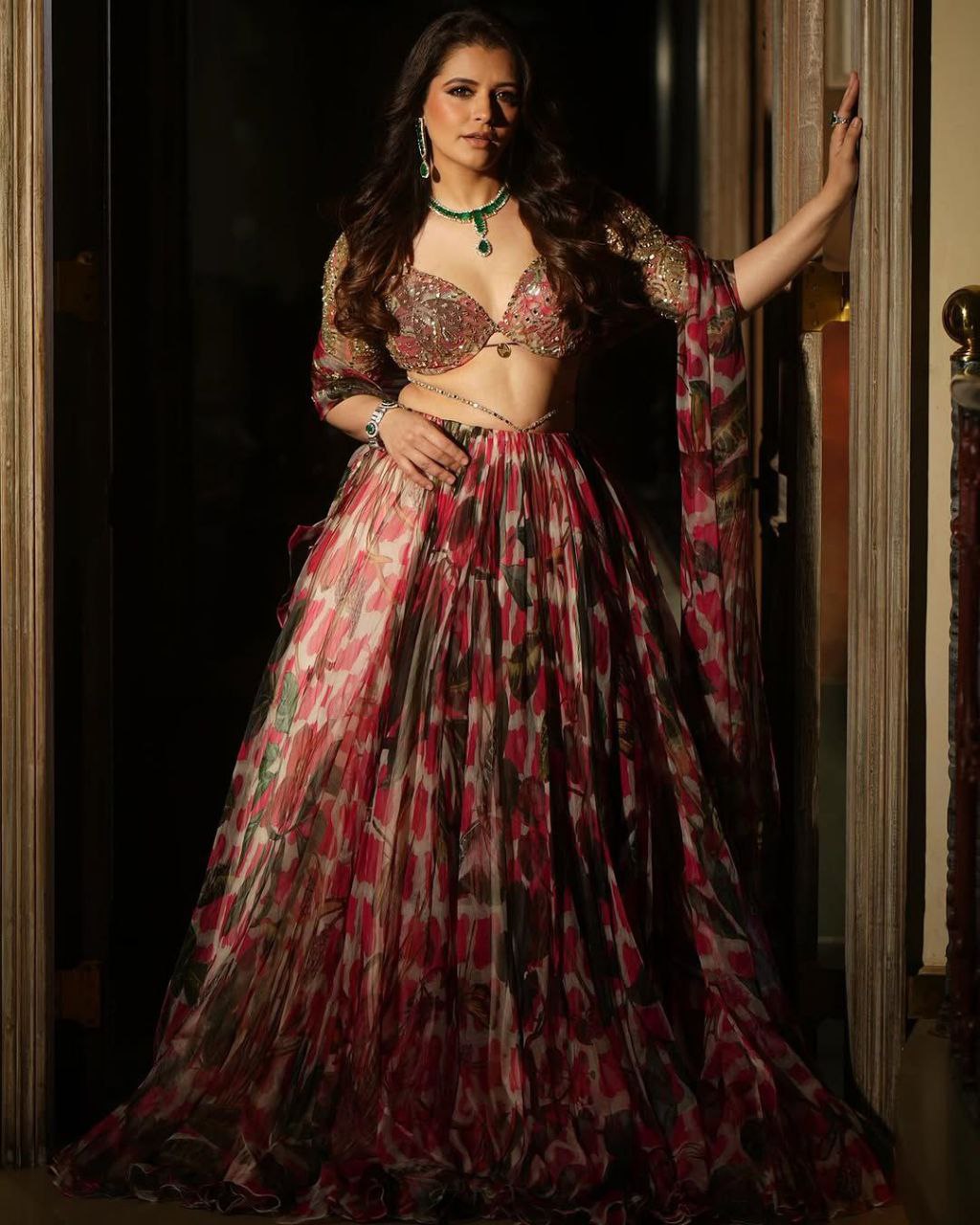 Party Wear Designer Lehenga Choli With Beautiful Floral Print