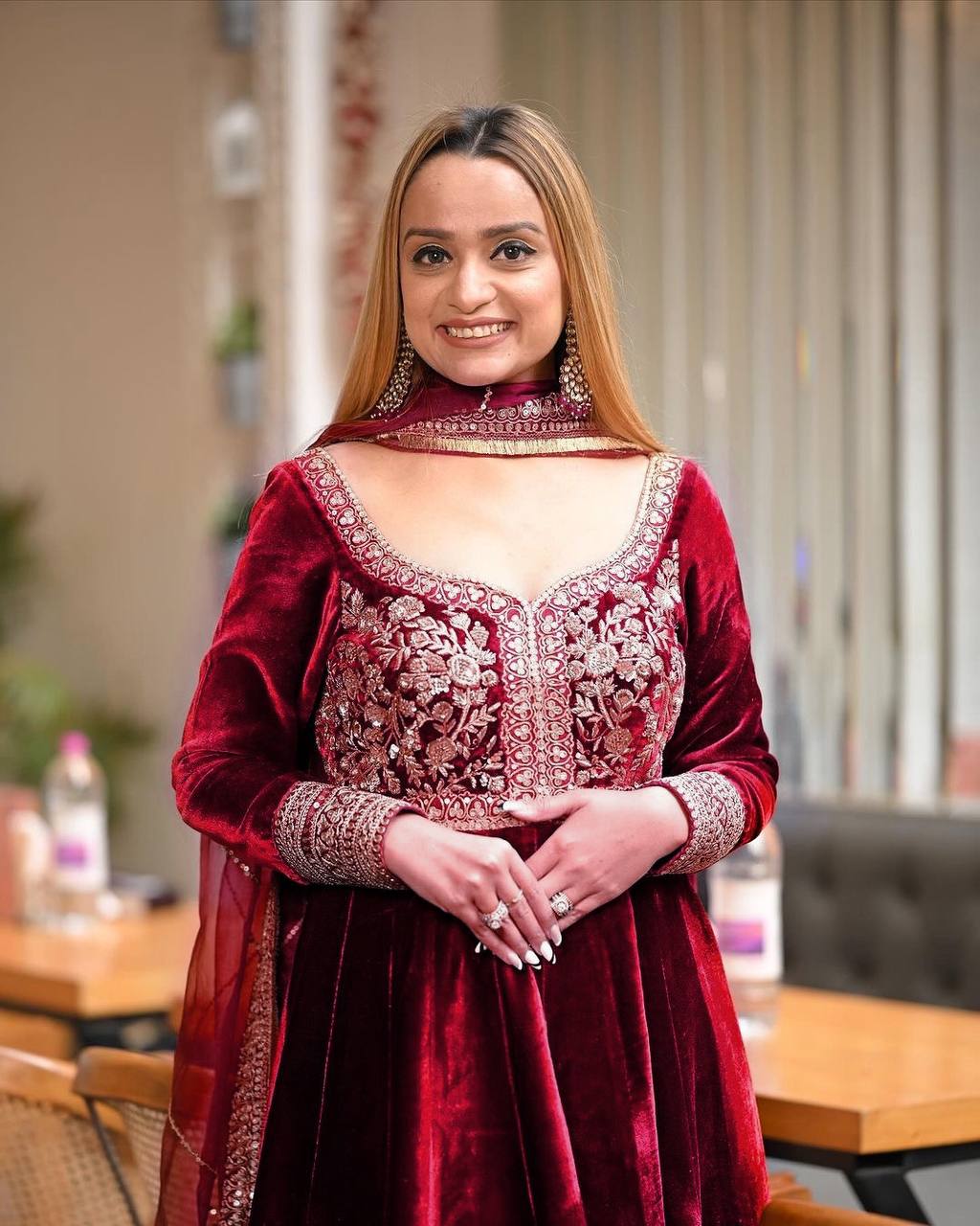 Party Wear Look Designer Gown-Bottom And Dupatta