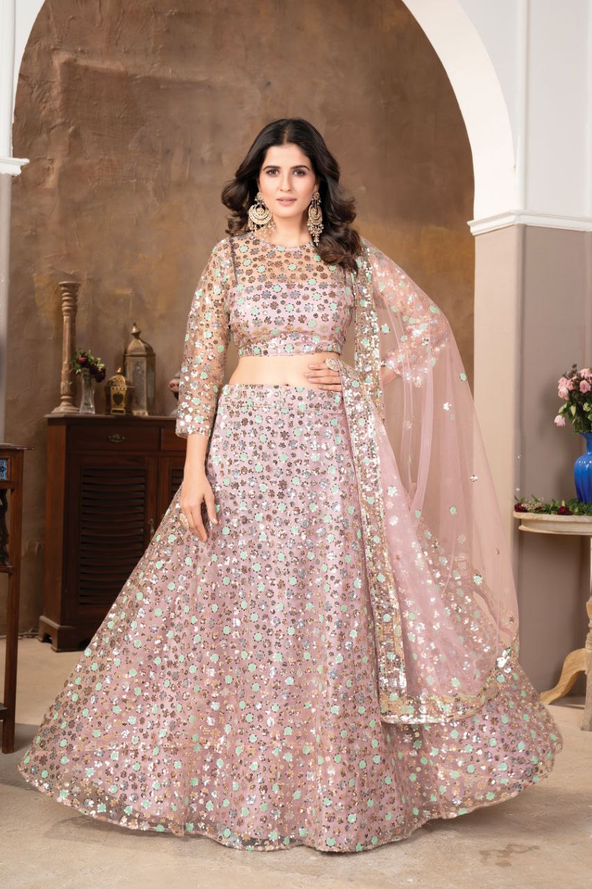 Beautiful Party Wear Lehenga Choli With Beautiful Sequence Work