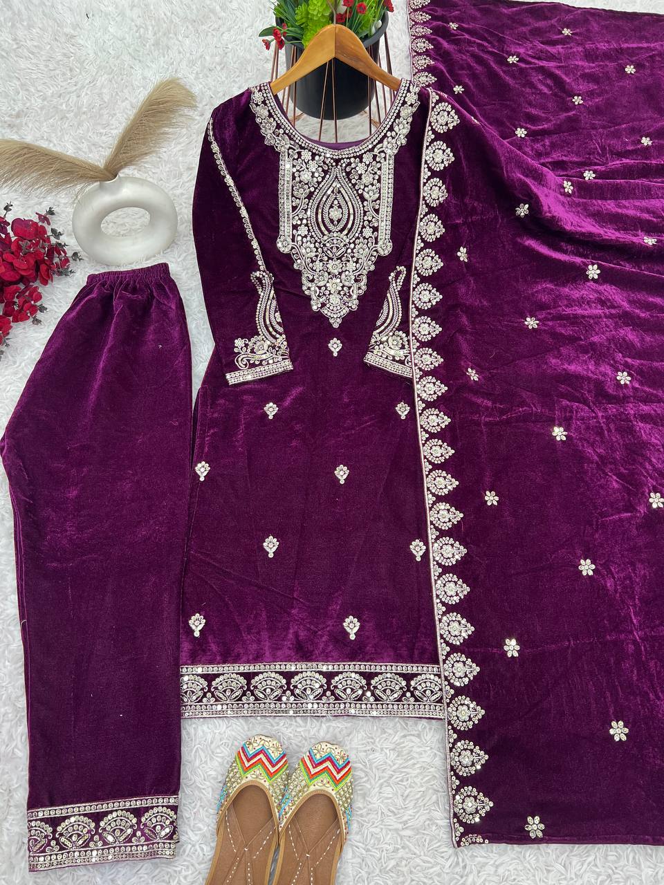 Designer Party Wear Look Top-Dupatta And Bottom
