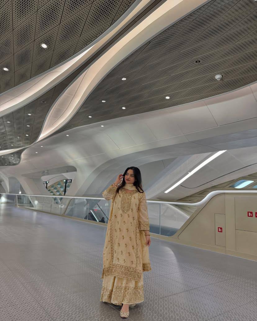 पार्टी वियर लुक डिज़ाइनर टॉप और बॉटम दुपट्टे के साथ