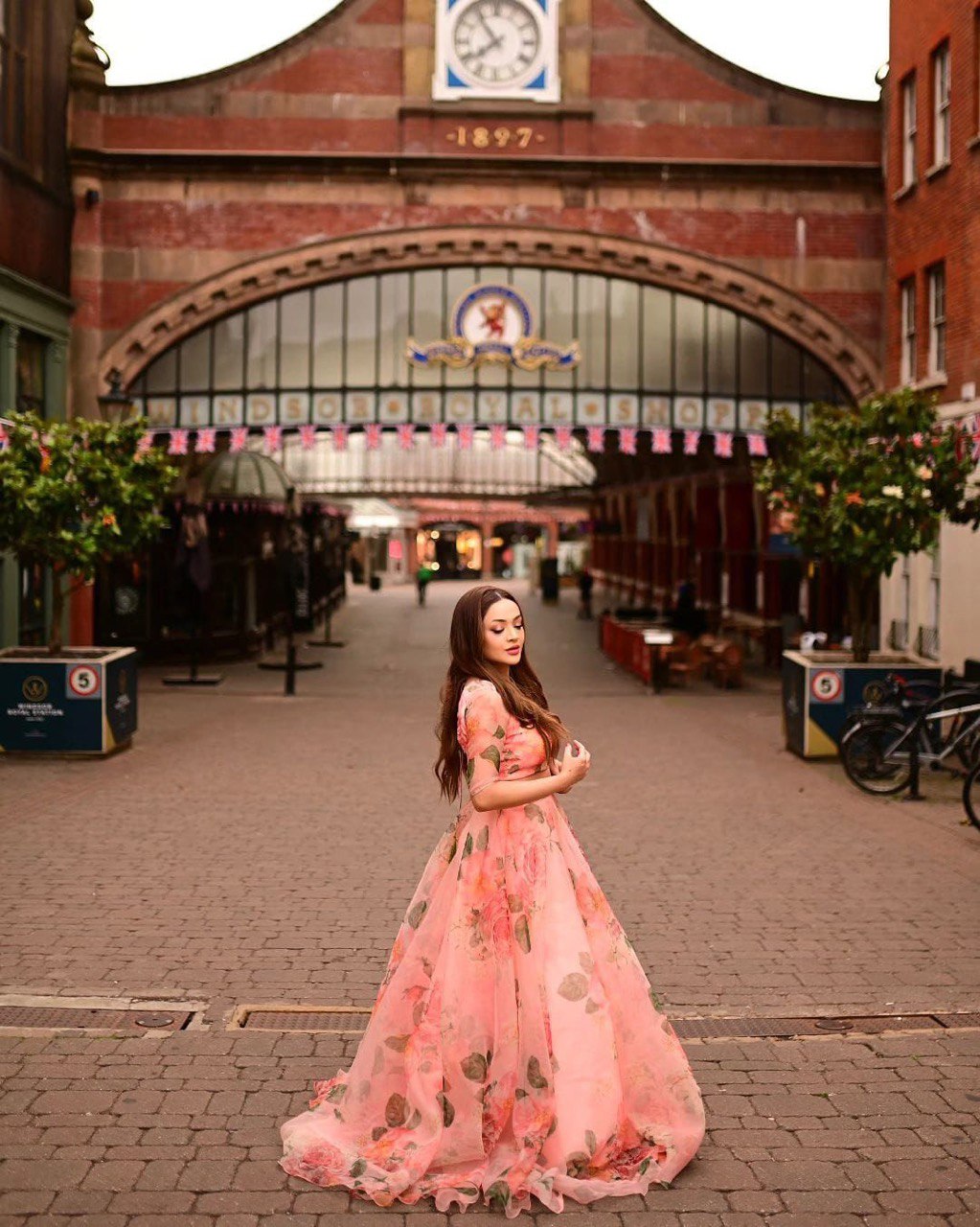 Beautiful Floral Printed Organza Silk Lehenga Choli