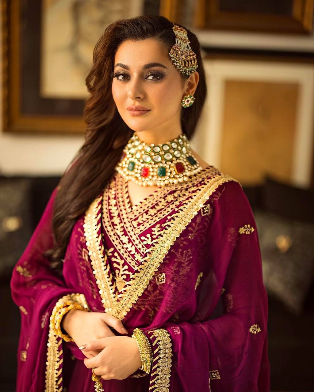 Designer Party Wear Look Anarkali Gown And Dupatta