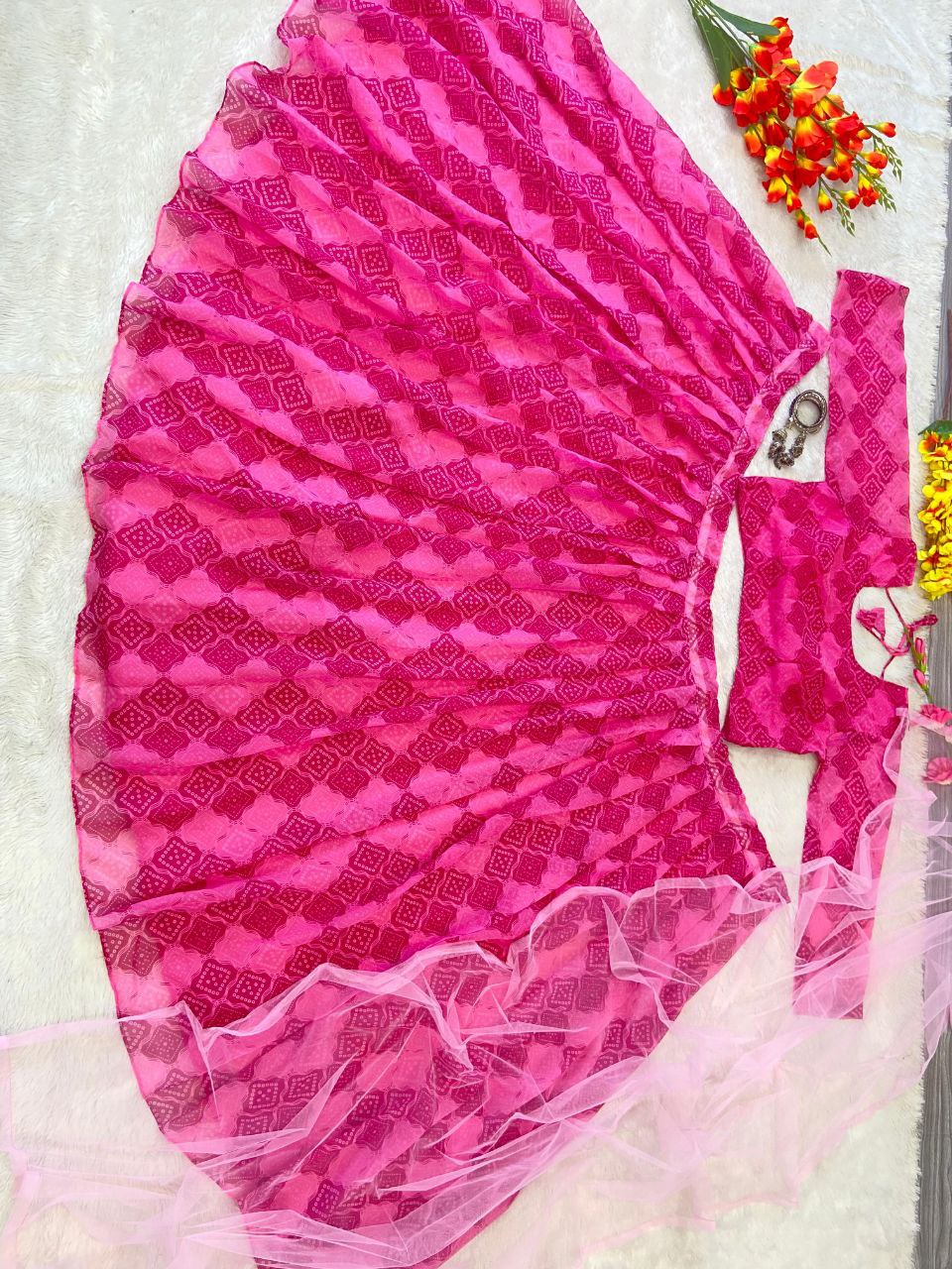 Party Wear Lehenga Choli With Beautiful Floral Print