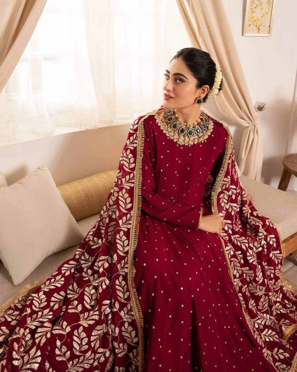 Party Wear Look Designer Gown-Bottom And Dupatta