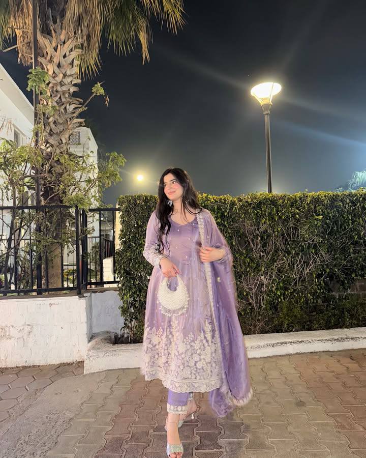 Designer Gown-Bottom And Dupatta With Thread Embroidery Work