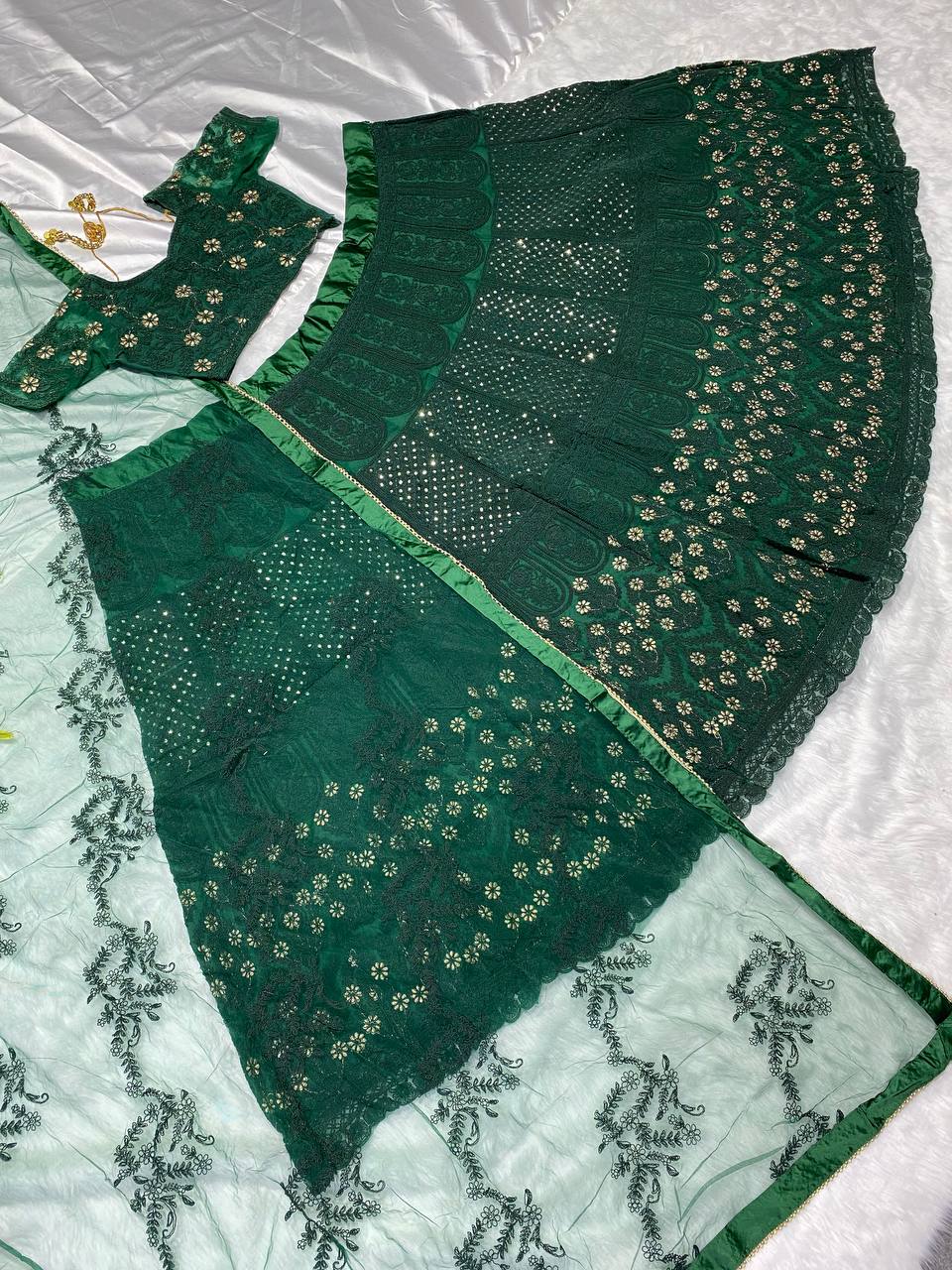 Party Wear Lehenga Choli With Fancy Border Work