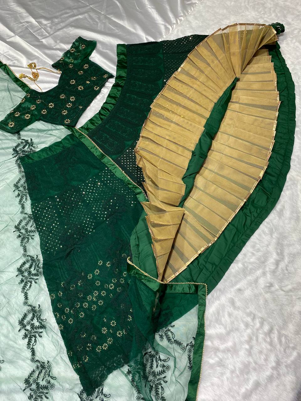 Party Wear Lehenga Choli With Fancy Border Work