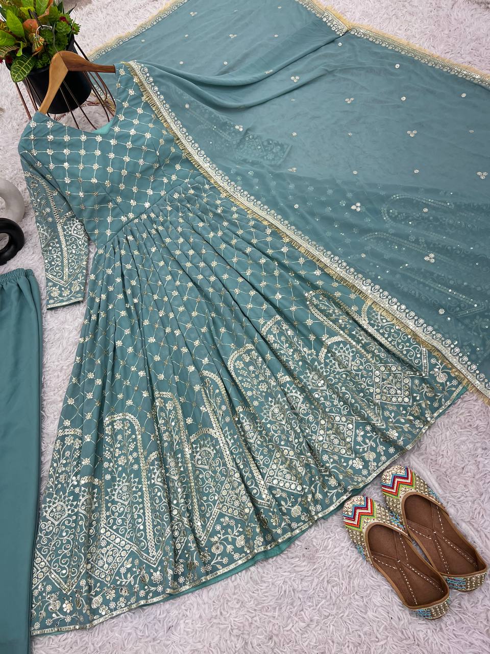Party Wear Look Top With Sharara With Dupatta