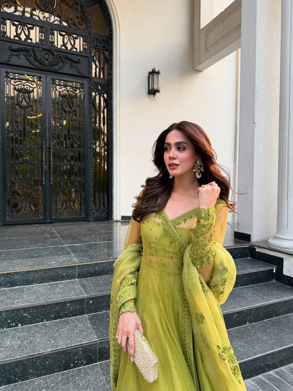 Party Wear Look Designer Lehenga, Blouse, Dupatta And Shrug