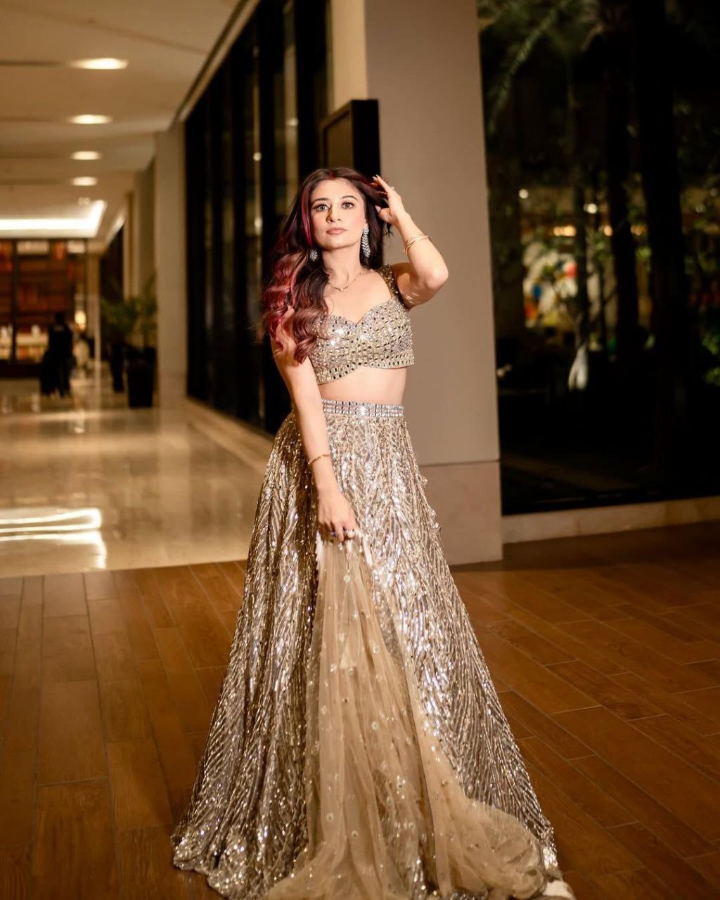 Designer Lehenga Choli With Beautiful Thread Embroidery Work