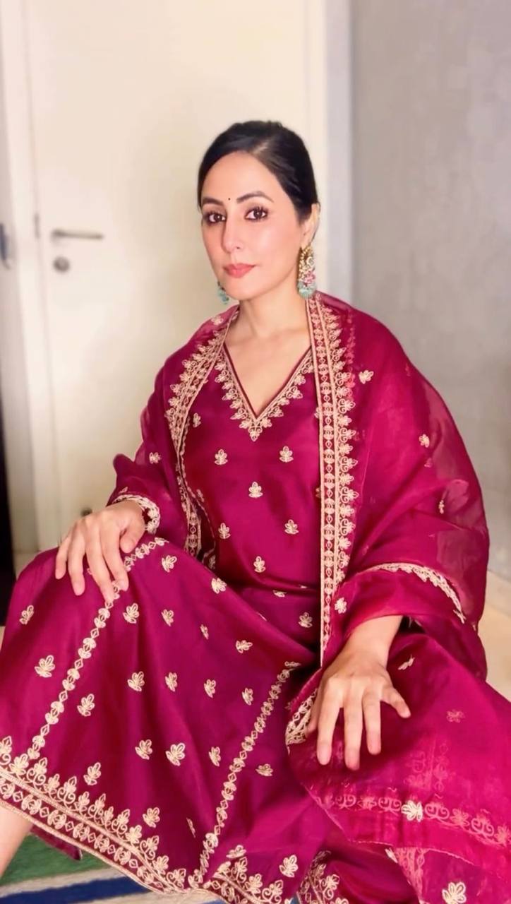 पार्टी वियर लुक डिज़ाइनर टॉप और बॉटम दुपट्टे के साथ